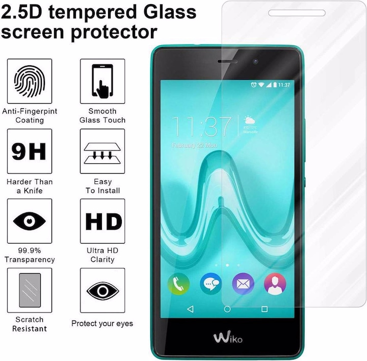 Produktbild Cadorabo Displayschutzglas (1 Stück, Wiko Tommy)