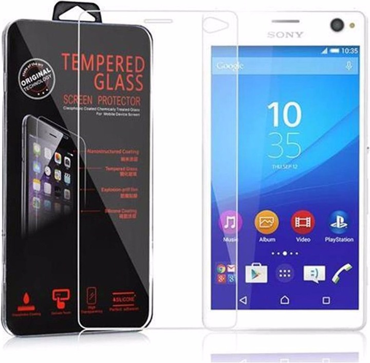 Actual product image Cadorabo Display protection glass (1 Piece, Sony Xperia C4)