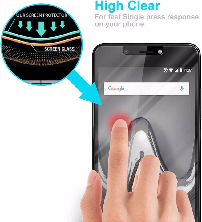 Produktbild Cadorabo Displayschutzglas (1 Stück, Wiko Tommy 2 Plus)