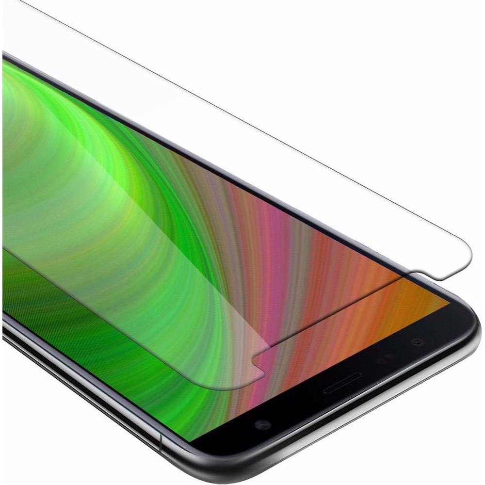 Cadorabo Displayschutzglas (1 Stück, Galaxy J4+), Smartphone Schutzfolie, Transparent