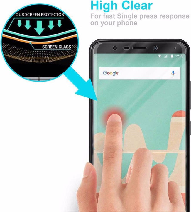 Produktbild Cadorabo Displayschutzglas (1 Stück, Wiko View Go)