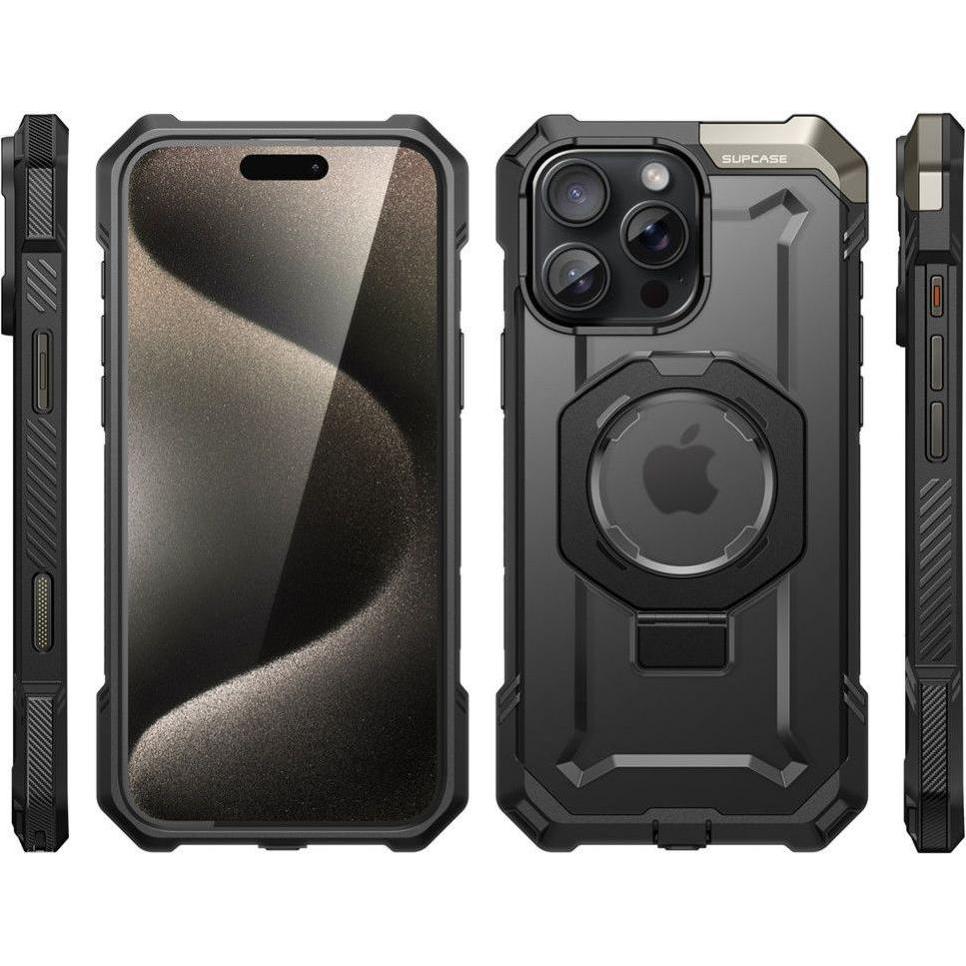 Thumbnail - Supcase Ub Grip Mag Magsafe Iphone 16 Pro Max Black (Apple iPhone 16 Pro Max), Smartphone Hülle, Schwarz