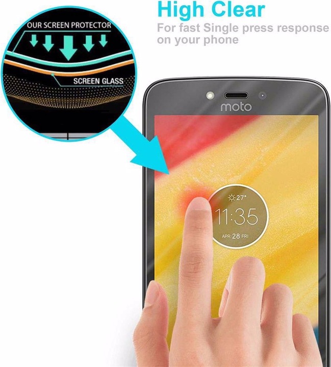 Produktbild Cadorabo Displayschutzglas (1 Stück, Motorola Moto C)