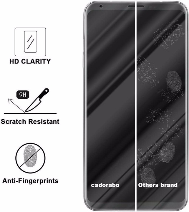 Actual product image Cadorabo Display protection glass (1 Piece, LG V30, LG V30S+, LG V30+)