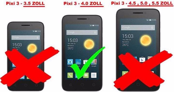 CADORABO - Pellicola Di Armatura Compatibile Con Alcatel 3l