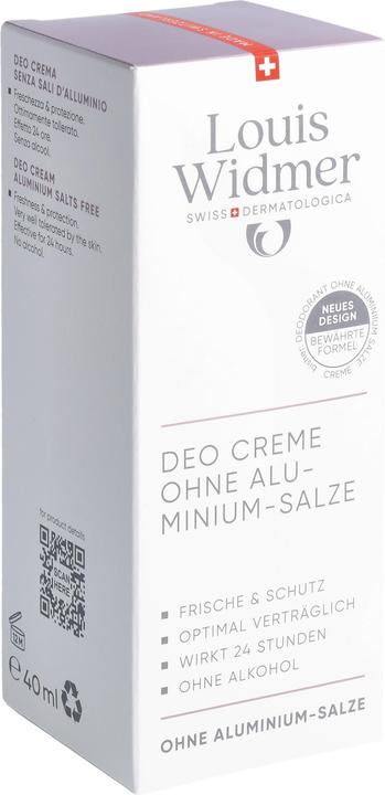 Actual product image Widmer Louis Deo Creme ohne Aluminiumsalze parfumiert 40 ml (Crème, 40 ml)