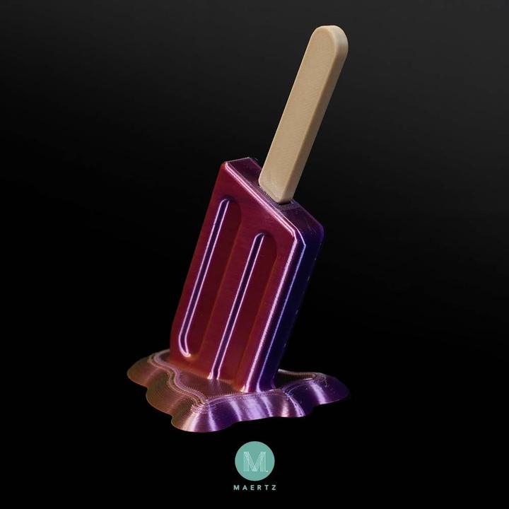 Actual product image Maertz PLA Silk Tri Color Red-Yellow-Blue 1.75 mm 1.000 g (PLA, 1.75 mm, 1000 g)