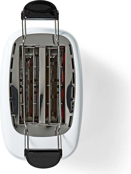 Actual product image Nedis Toaster 2 Slots Browning levels: 7 Defrost feature Bun rack White