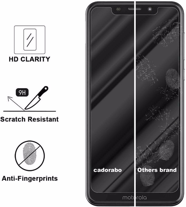 Produktbild Cadorabo Displayschutzglas (1 Stück, Motorola P30 Play, OnePlus X)