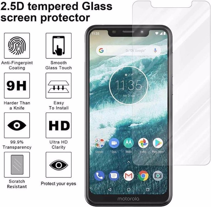 Produktbild Cadorabo Displayschutzglas (1 Stück, Motorola Moto One Zoom)