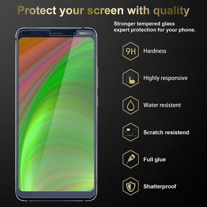 Produktbild Cadorabo Displayschutzglas (1 Stück, Nokia 7 Plus)