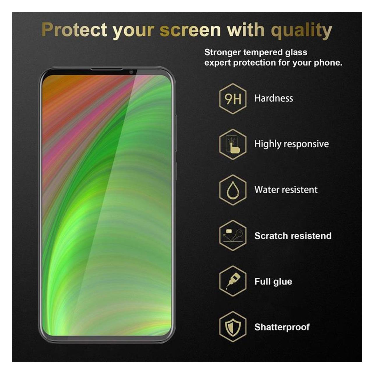Cadorabo Vetro Temperato Per MEIZU 16XS - Pellicola Protettiva Con Durezza 9H E Alta Trasparenza - Compatibile Con 3D Touch - Facile Applicazione