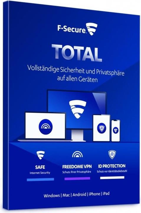 Actual product image F-Secure Total (1 User, 5 Devices/Users, 12 months)