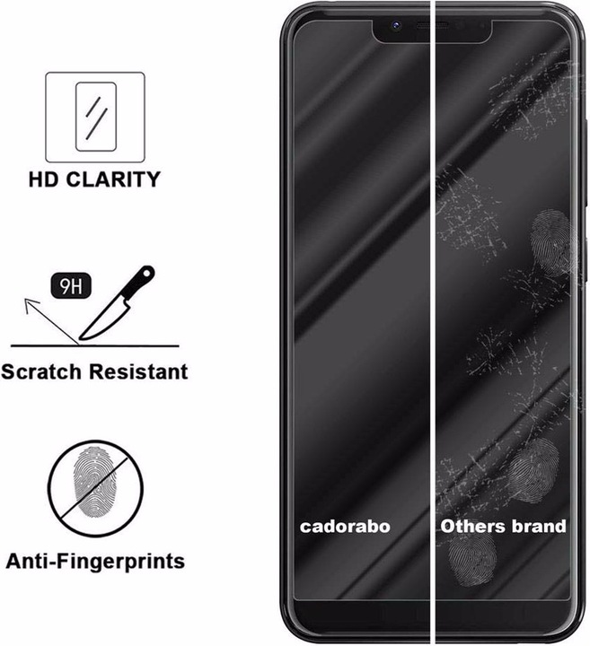 Actual product image Cadorabo Display protection glass (1 Piece, Wiko View 2 Plus)