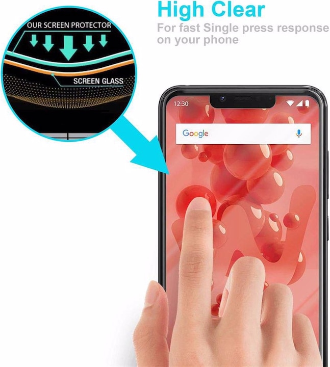 Produktbild Cadorabo Displayschutzglas (1 Stück, Wiko View 2 Plus)