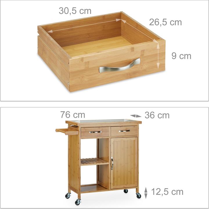 Immagine prodotto Relaxdays Carrello da cucina