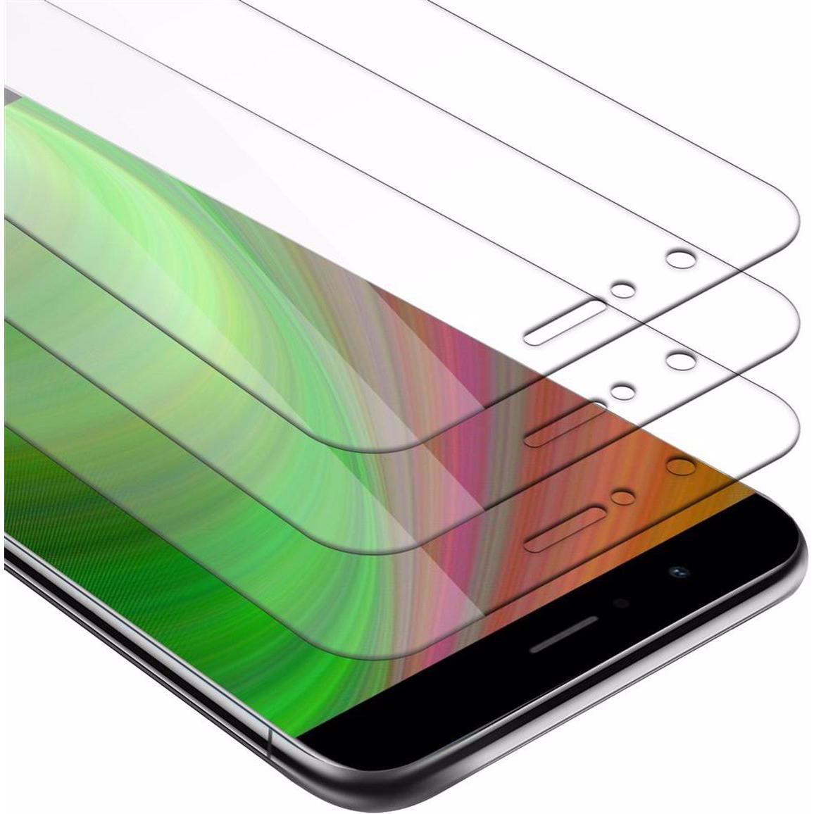 Cadorabo Displayschutzglas (3 Stück, Vivo V9), Smartphone Schutzfolie, Transparent