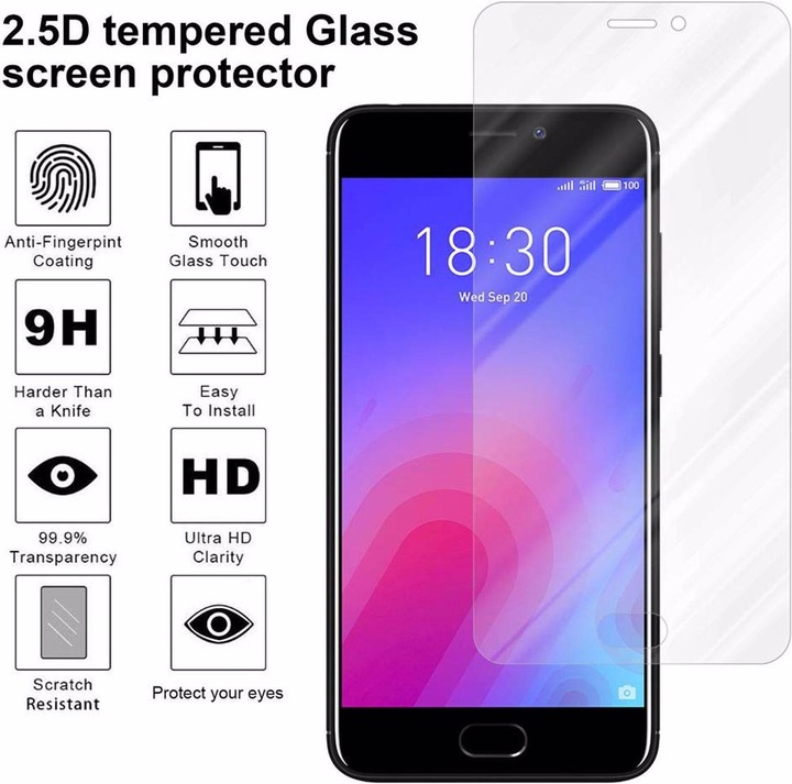Produktbild Cadorabo Displayschutzglas (1 Stück, Meizu M6)