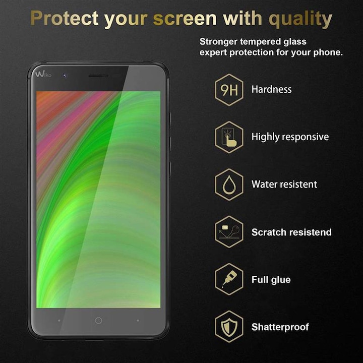 Produktbild Cadorabo Displayschutzglas (1 Stück, Wiko Harry)