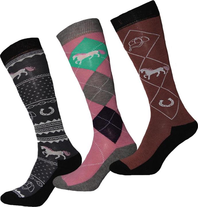 Actual product image Simply Essentials Womens/Ladies Equestrian Boot Socks (Pack Of 3) (pack of 3, 37 - 40.5)