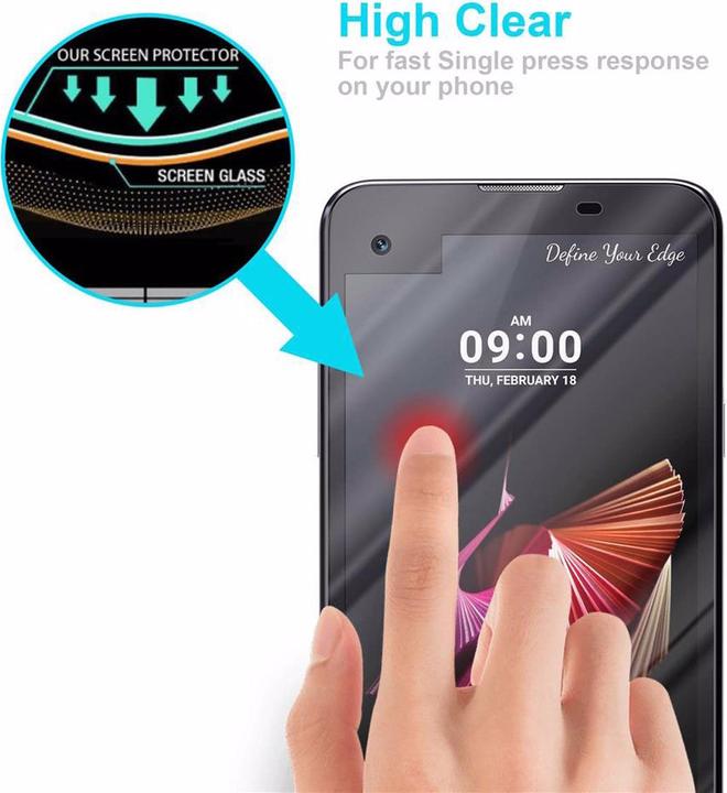 Produktbild Cadorabo Displayschutzglas (1 Stück, LG X Screen)