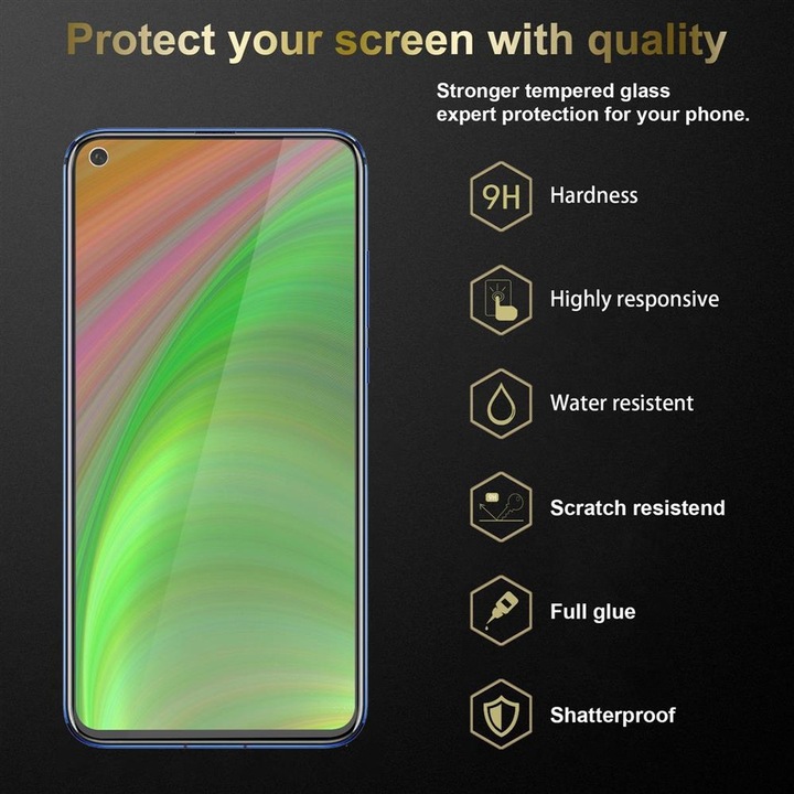 Actual product image Cadorabo display protection glass (1 Piece, Honor View 20)