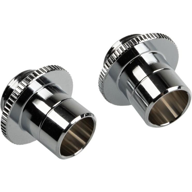 Bitspower Touchaqua Link Adapter Male G1/4 Zoll AG auf Link Tube verstellbar 16-22mm - 2er-Pack, sil, Wasserkühlung Komp...