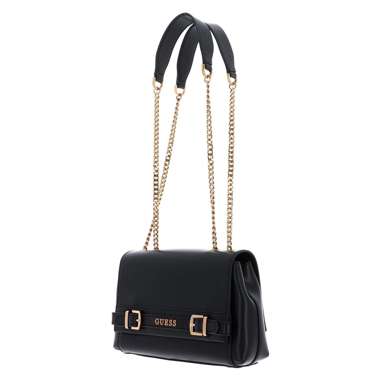 Guess, Damen, Handtasche, Sestri Logo Convertible Crossbody Flap, Schwarz