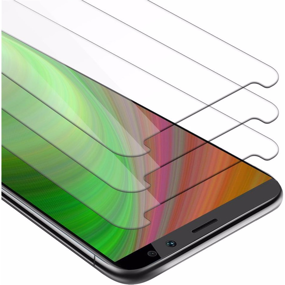 Cadorabo Displayschutzglas (3 Stück, Huawei Mate 10 Lite), Smartphone Schutzfolie, Transparent