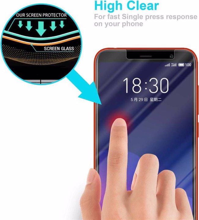 Produktbild Cadorabo Displayschutzglas (1 Stück, Meizu M6T)