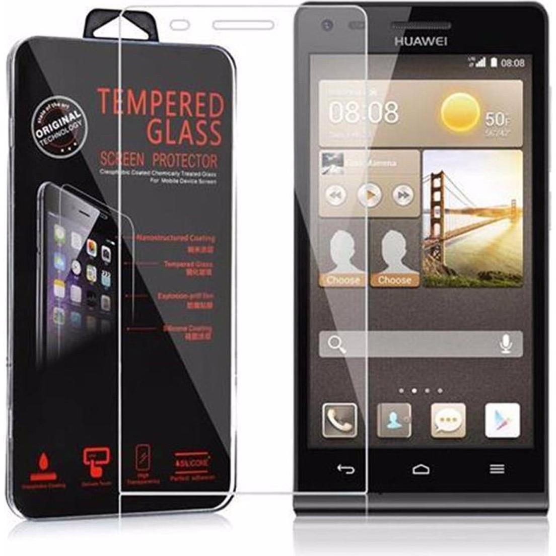 Cadorabo Displayschutzglas (1 Stück, Huawei Ascend G6), Smartphone Schutzfolie, Transparent