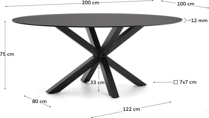 Produktbild Kave Home Argo (200 x 100 cm)