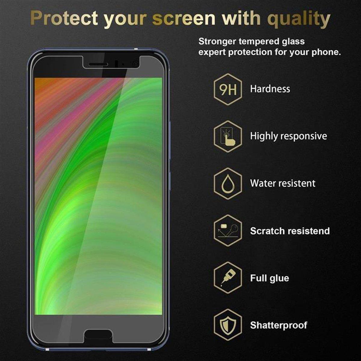 Thumbnail - Cadorabo Displayschutzglas (1 Stück, HTC U11), Smartphone Schutzfolie, Transparent
