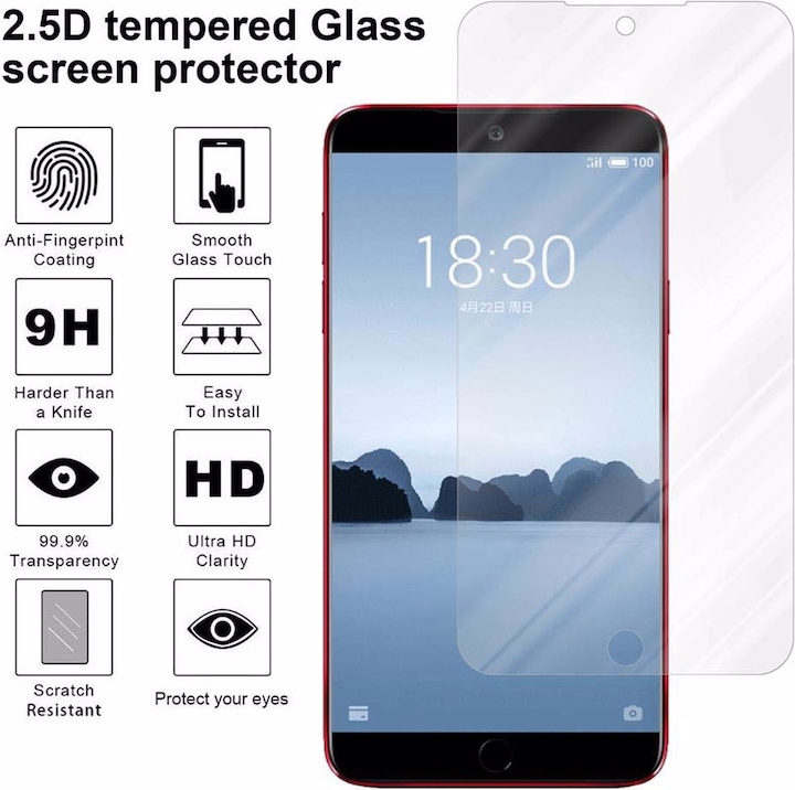 Produktbild Cadorabo Displayschutzglas (1 Stück, Meizu 15 Lite)