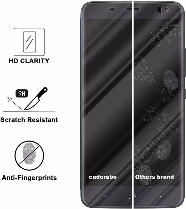 Actual product image Cadorabo display protection glass (1 Piece, BQ Aquaris V, BQ Aquaris VS Plus)