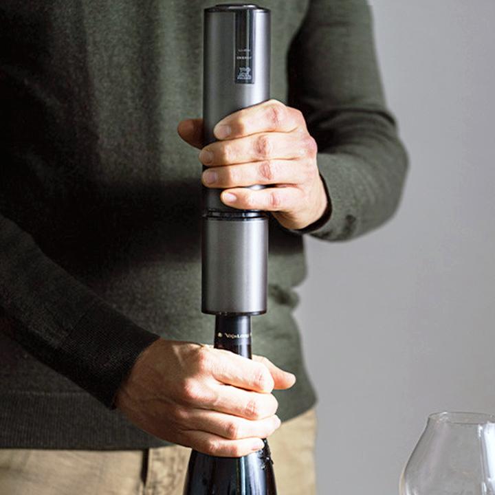 Actual product image Peugeot ELIS TOUCH Electric corkscrew with lithium battery, carbon fibre (Electric corkscrew)