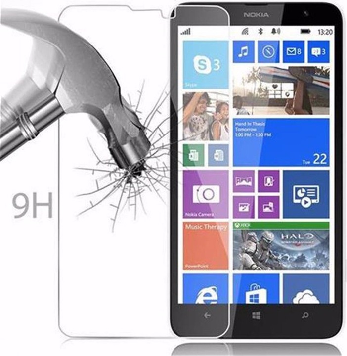 Actual product image Cadorabo display protection glass (1 Piece, Nokia Lumia 1320)