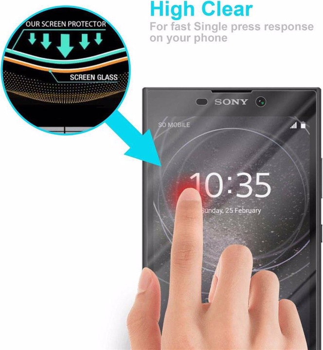 Produktbild Cadorabo Displayschutzglas (1 Stück, Sony Xperia L2)