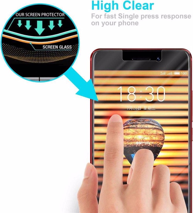 Produktbild Cadorabo Displayschutzglas (1 Stück, Meizu Pro 7)