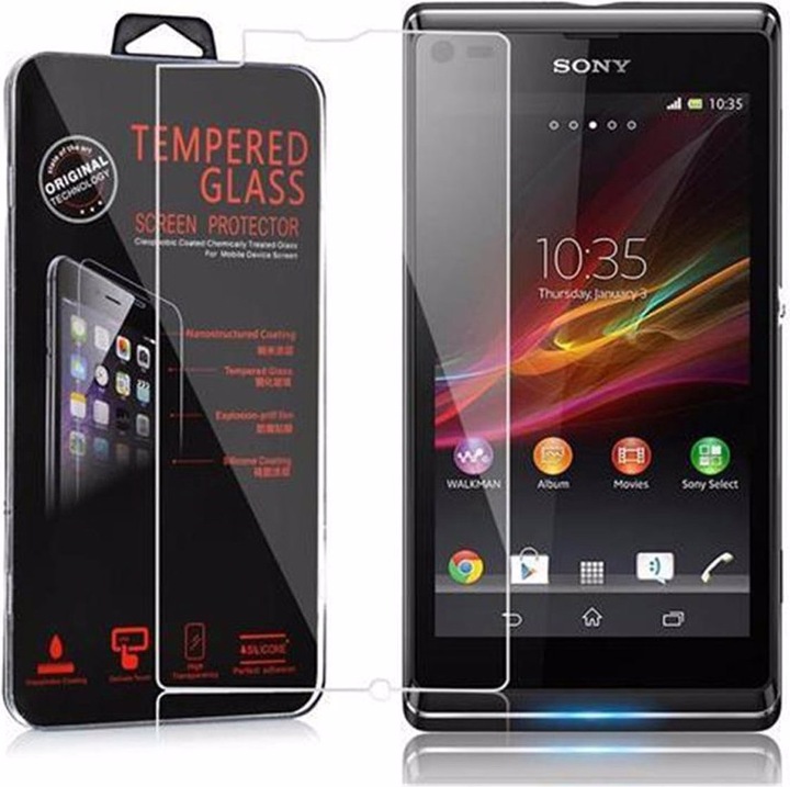 Actual product image Cadorabo display protection glass (1 Piece, Sony Xperia L)