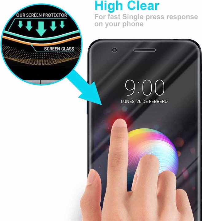 Produktbild Cadorabo Displayschutzglas (1 Stück, LG K10 2018, LG K11, LG K11 Plus)