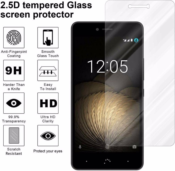 Produktbild Cadorabo Displayschutzglas (1 Stück, BQ Aquaris U Plus)