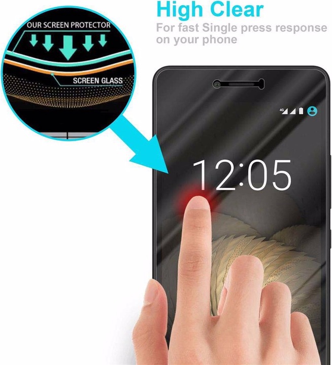 Produktbild Cadorabo Displayschutzglas (1 Stück, BQ Aquaris U Plus)
