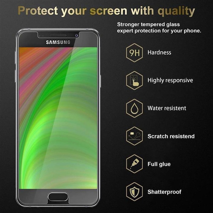 Produktbild Cadorabo Displayschutzglas (3 Stück, Samsung Galaxy A3 (2016))