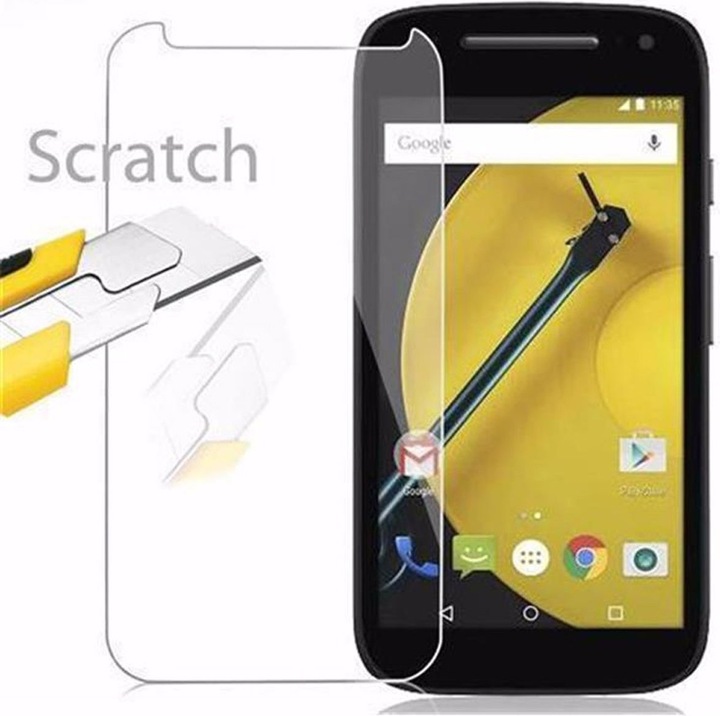 Actual product image Cadorabo display protection glass (1 Piece, Motorola Moto E2)