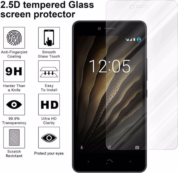 Produktbild Cadorabo Displayschutzglas (1 Stück, BQ Aquaris U, BQ Aquaris U Lite)