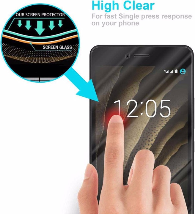 Produktbild Cadorabo Displayschutzglas (1 Stück, BQ Aquaris U, BQ Aquaris U Lite)