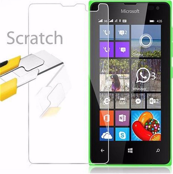 Actual product image Cadorabo display protection glass (1 Piece, Nokia Lumia 435)