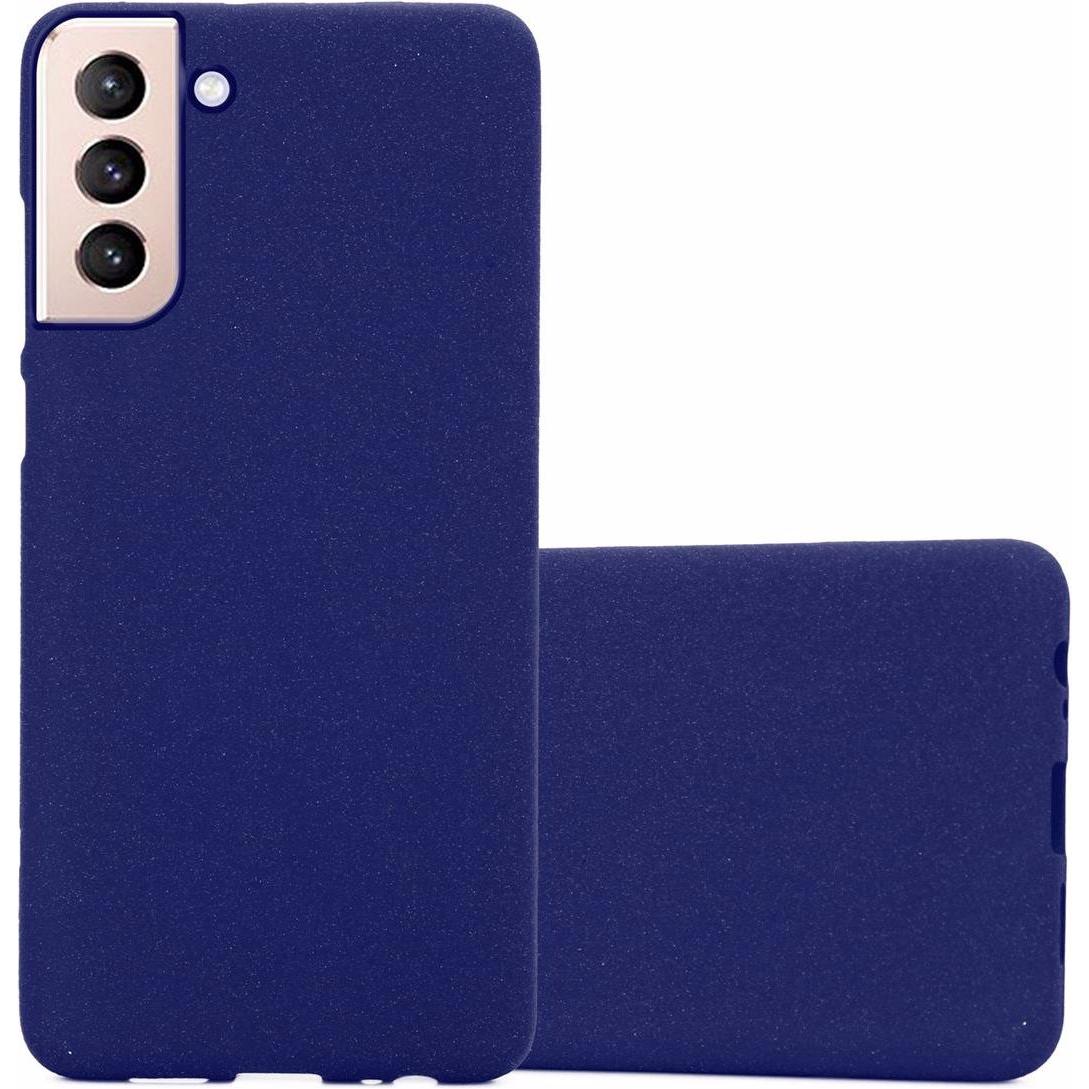Cadorabo TPU Frosted Cover (Samsung Galaxy S21+), Smartphone Hülle, Blau