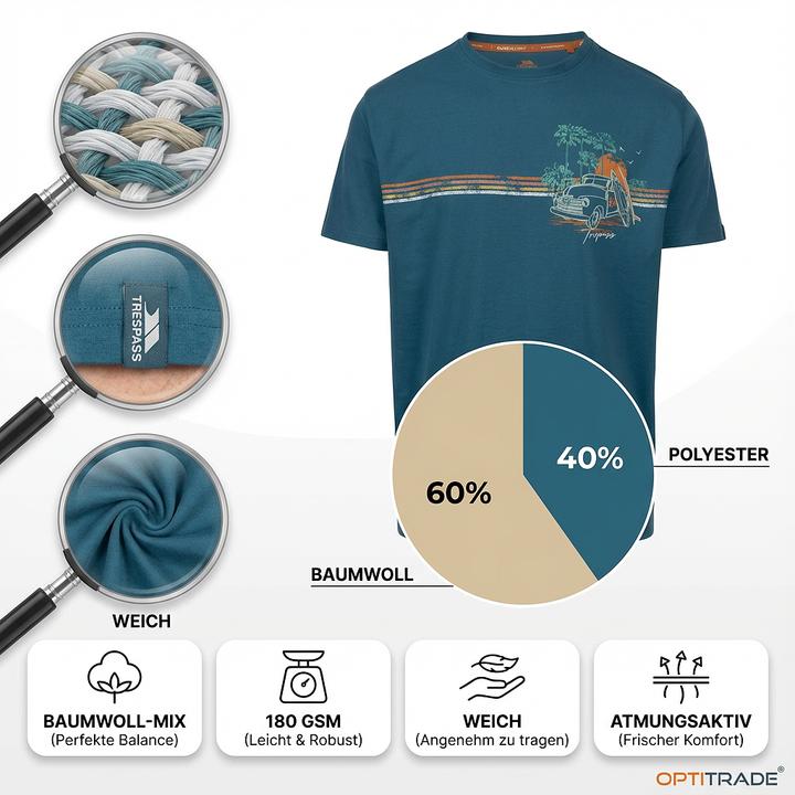 Produktbild Trespass ZAMA Herren T-shirt (XL)